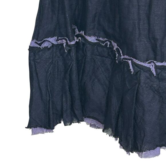 Gregory Parkinson Whimsigoth Ruffle Skirt Womens 6 Midi Fairy Boho Y2k Grunge - Picture 6 of 15